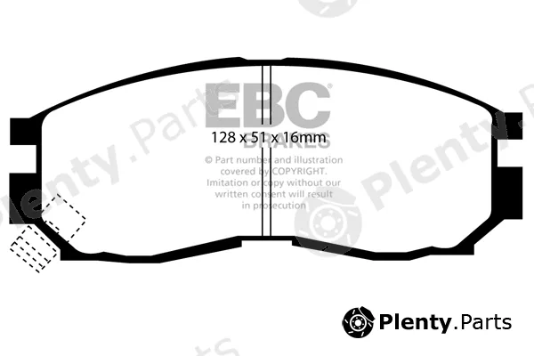 EBC Brakes DP2830 — Brake Pad Set, disc brake