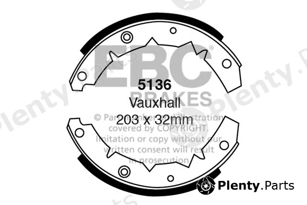 EBC Brakes 5136 — Brake Shoe Set