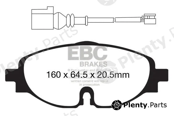 EBC Brakes DP22150 — Brake Pad Set, disc brake