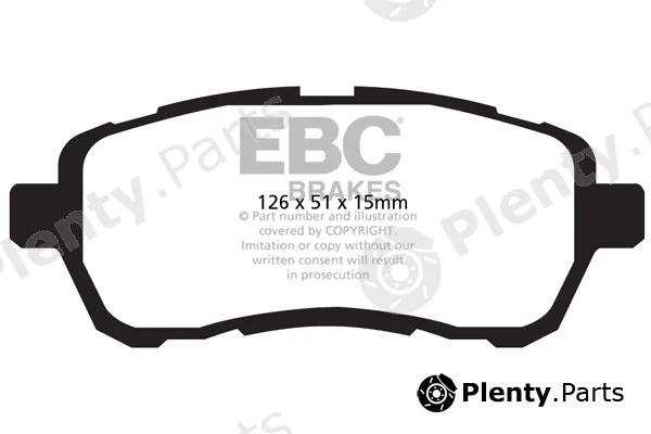 EBC Brakes DP42003R — Brake Pad Set, disc brake