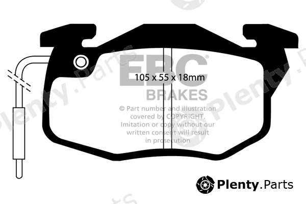 EBC Brakes DP2545 — Brake Pad Set, disc brake