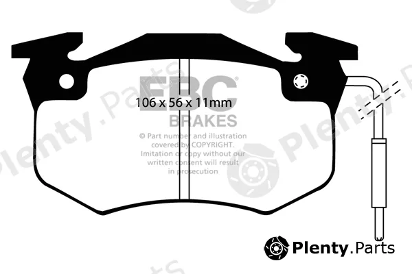 EBC Brakes DP2458/2 — Brake Pad Set, disc brake