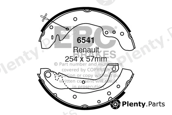 EBC Brakes 6541 — Brake Shoe Set
