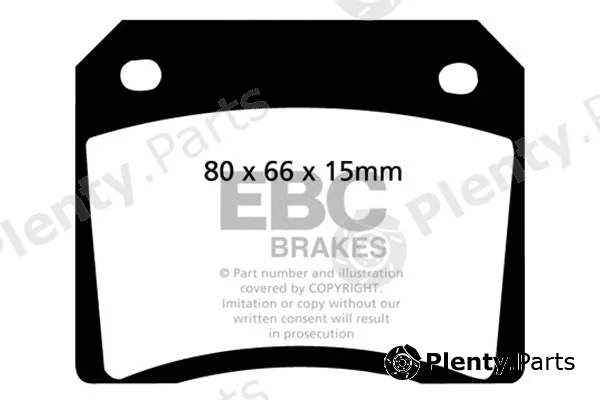 EBC Brakes DP101 — Brake Pad Set, disc brake