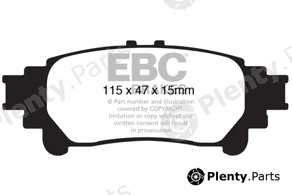 EBC Brakes DP1850 — Brake Pad Set, disc brake