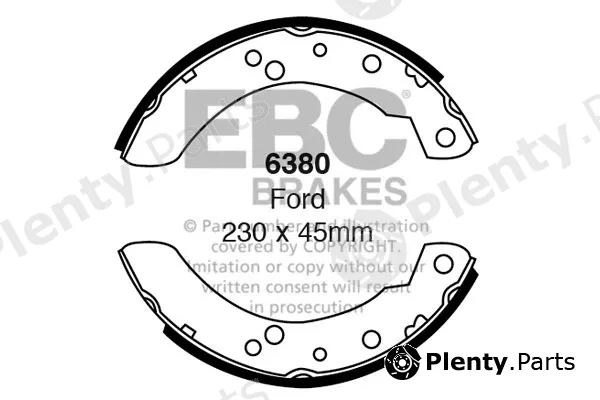 EBC Brakes 6380 — Brake Shoe Set