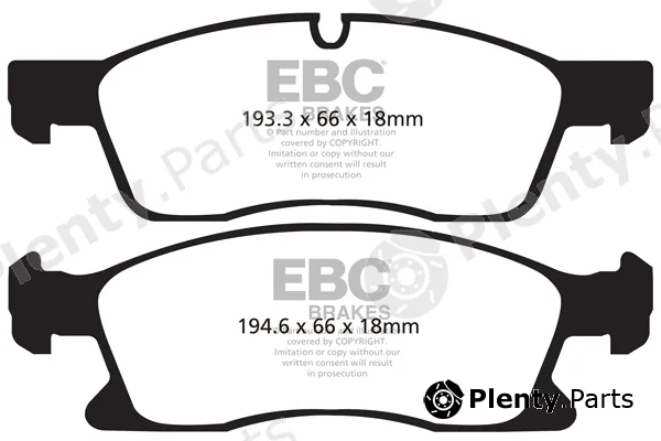 EBC Brakes DP1871 — Brake Pad Set, disc brake
