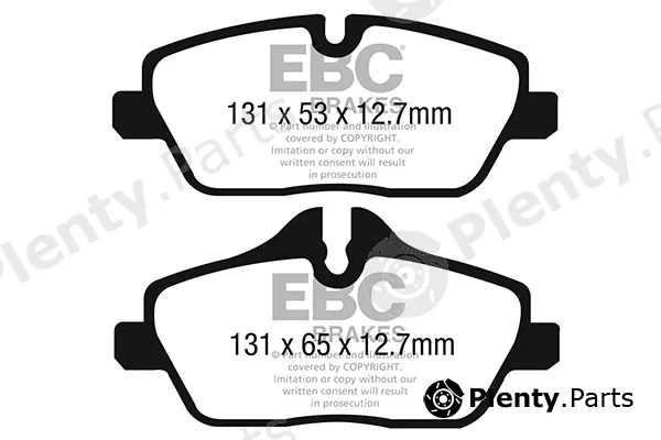 EBC Brakes DPX2328 — Brake Pad Set, disc brake