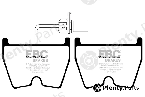 EBC Brakes DP81513RP1 — High Performance Brake Pad Set