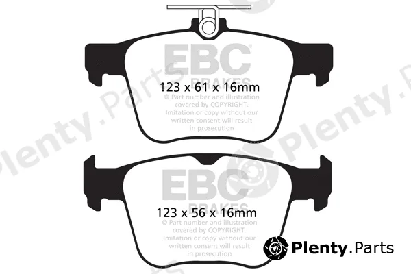 EBC Brakes DP42173R — Brake Pad Set, disc brake