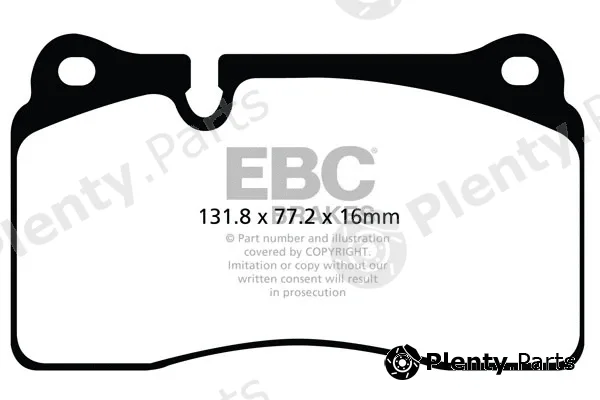 EBC Brakes DP42070R — Brake Pad Set, disc brake