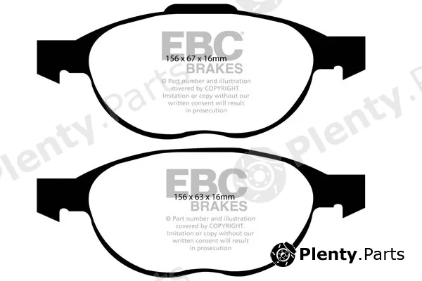 EBC Brakes DP1524 — Brake Pad Set, disc brake