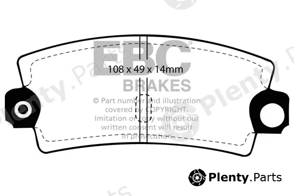 EBC Brakes DP189 — Brake Pad Set, disc brake