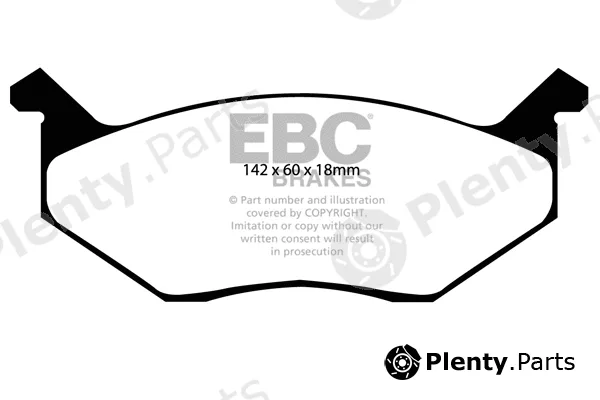 EBC Brakes DP4678R — Brake Pad Set, disc brake