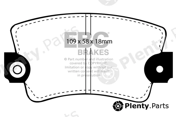 EBC Brakes DP324 — Brake Pad Set, disc brake