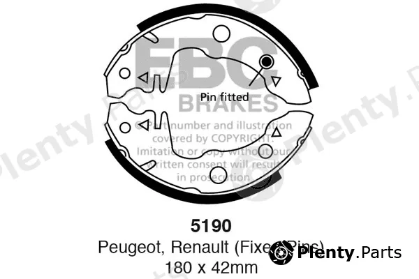 EBC Brakes 5190 — Brake Shoe Set