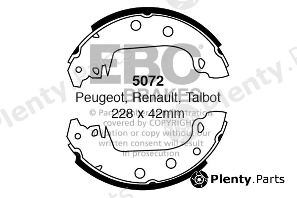 EBC Brakes 5072 — Brake Shoe Set