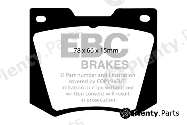 EBC Brakes DP258 — Brake Pad Set, disc brake