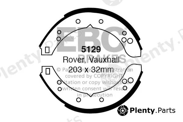 EBC Brakes 5129 — Brake Shoe Set