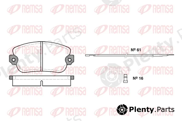 Flexible Drive 002402 — Brake Pad Set, disc brake