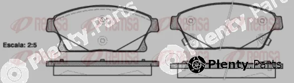 Flexible Drive 143102UC — Brake Pad Set, disc brake