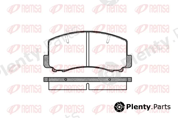 Flexible Drive 016500 — Brake Pad Set, disc brake