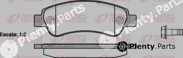 Flexible Drive 123800 — Brake Pad Set, disc brake