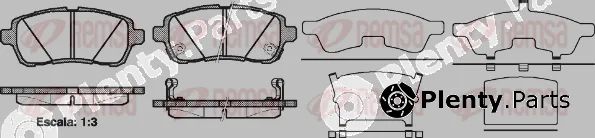 Flexible Drive 128102UC — Brake Pad Set, disc brake