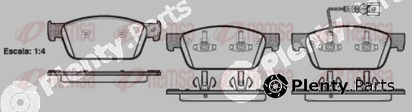 Flexible Drive 144001 — Brake Pad Set, disc brake