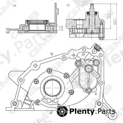 GMB GOAS-04A — Oil Pump