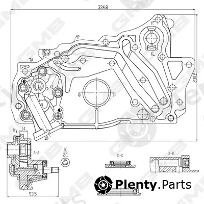 GMB GOAS-179A — Oil Pump
