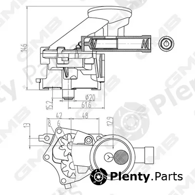 GMB GOAS-51A — Oil Pump