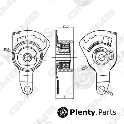 GMB GTB1300 — Tensioner Pulley, timing belt