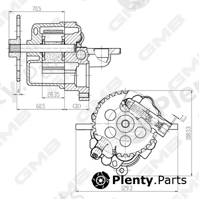 GMB GOAS-96A — Oil Pump