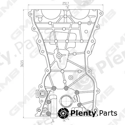 GMB GOAS-107A — Oil Pump