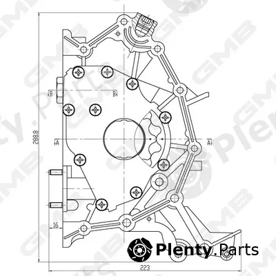 GMB GOAS-163A — Oil Pump