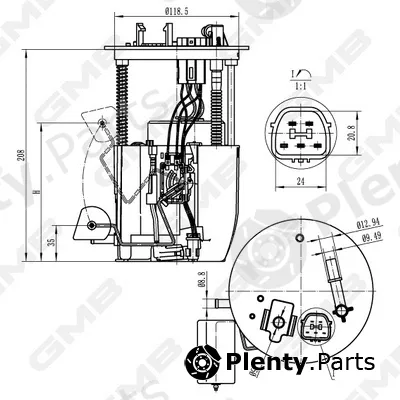 GMB GFPS-008A — Fuel Feed Unit