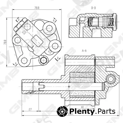 GMB GOAS-129A — Oil Pump