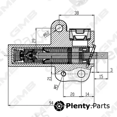 GMB GHAT-123 — Vibration Damper, timing belt