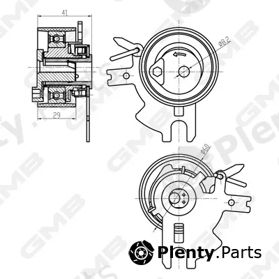 GMB GTB0340 — Tensioner Pulley, timing belt