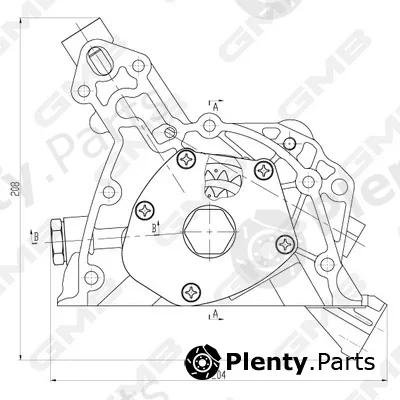 GMB GOAS-108A — Oil Pump