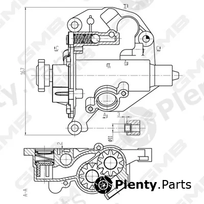 GMB GOAS-77A — Oil Pump
