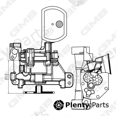 GMB GOAS-58A — Oil Pump