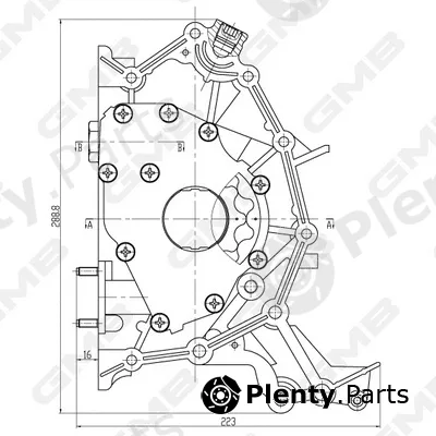 GMB GOAS-162A — Oil Pump