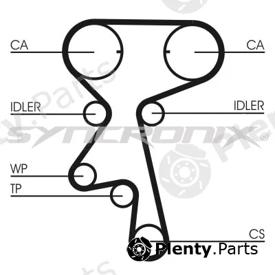 Syncronix SY110873PE — Water Pump & Timing Belt Kit