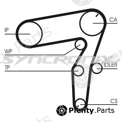 Syncronix SY1101106PE — Water Pump & Timing Belt Kit