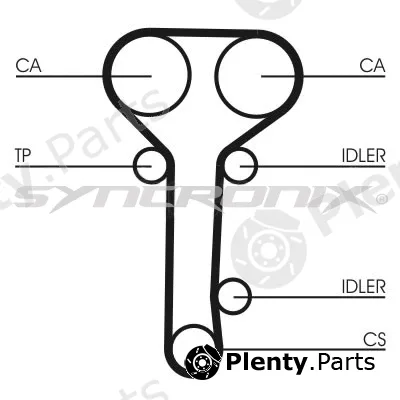 Syncronix SY110978PE — Water Pump & Timing Belt Kit