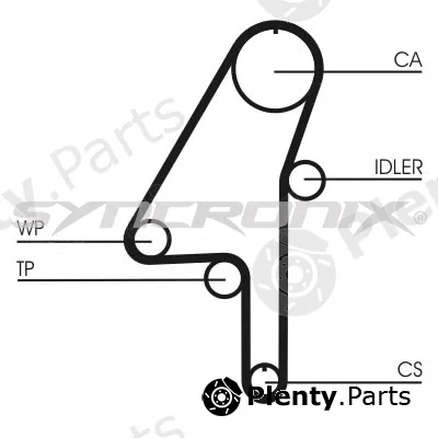 Syncronix SY1101010PE — Water Pump & Timing Belt Kit