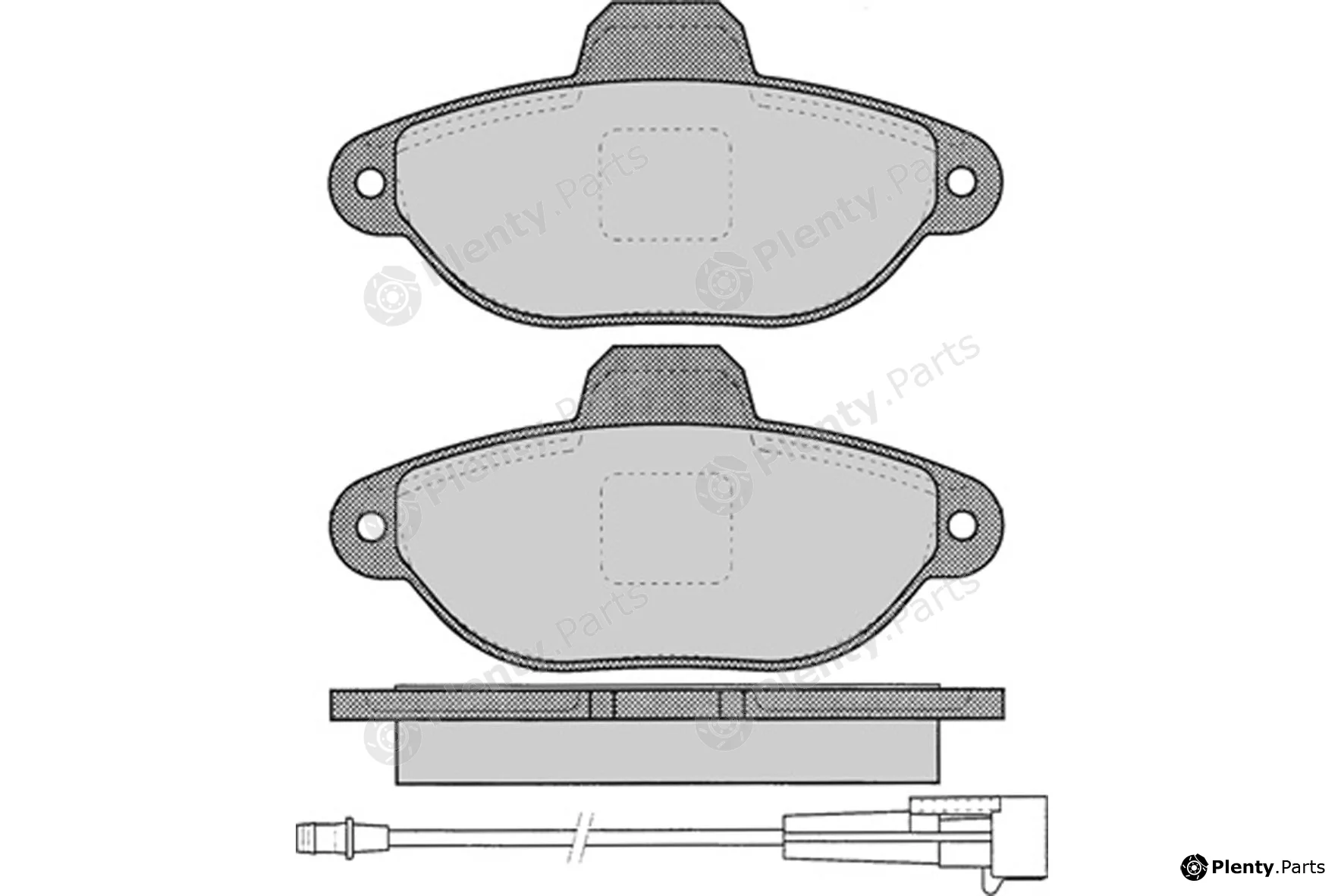 Tecdrive TPF0070 — Brake Pad Set, disc brake