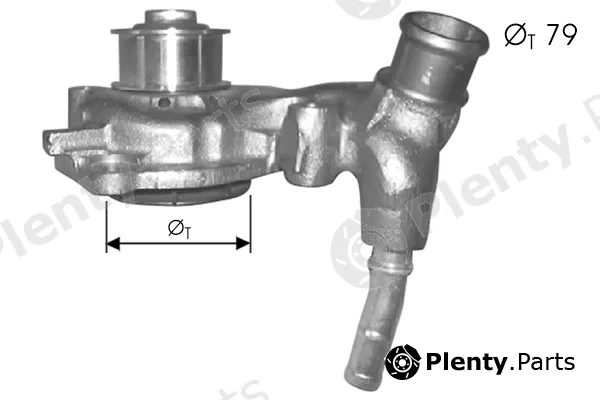 Tecdrive TPAE0140 — Water Pump, engine cooling